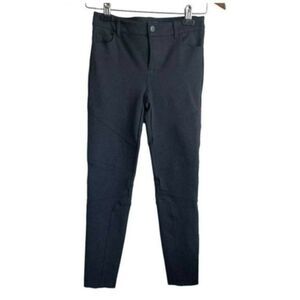 Vince Women Pants Taper Leg Zipper Button Equestrian charcoal, gray size 4